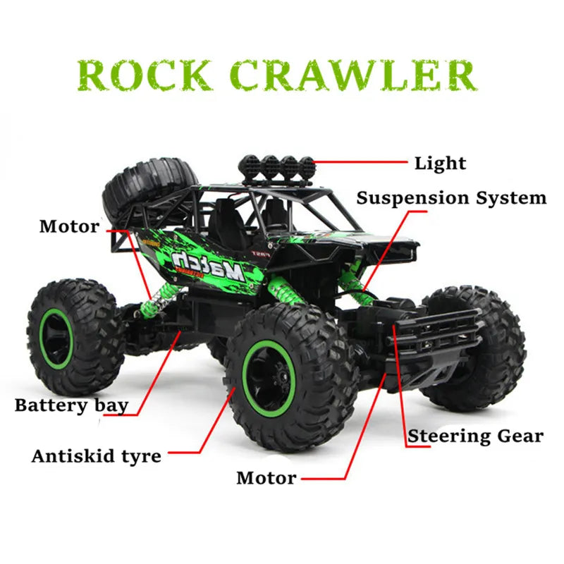 Buggy Off-Road 4WD RC Car With Led Lights