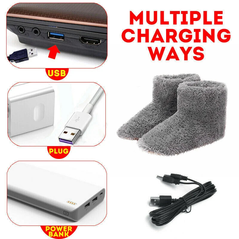 USB Warmer Washable Electric Shoe