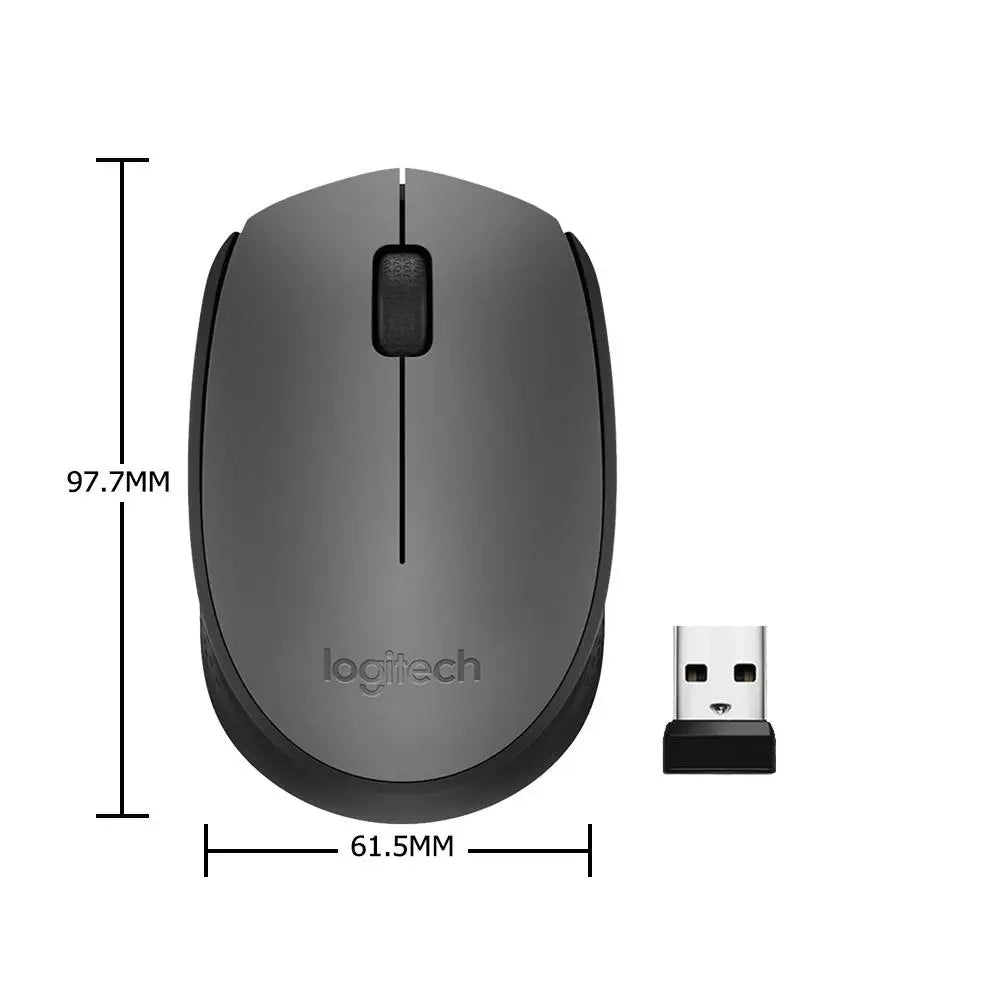 Logitech M170 2.4GHz Wireless Mouse 1000 DPI 3 Button two-way wheel