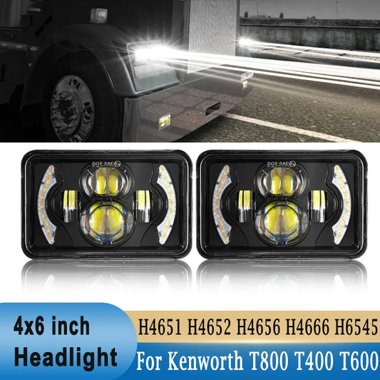 4x6 inch LED Square Light Replacement for GMC Chevrolet