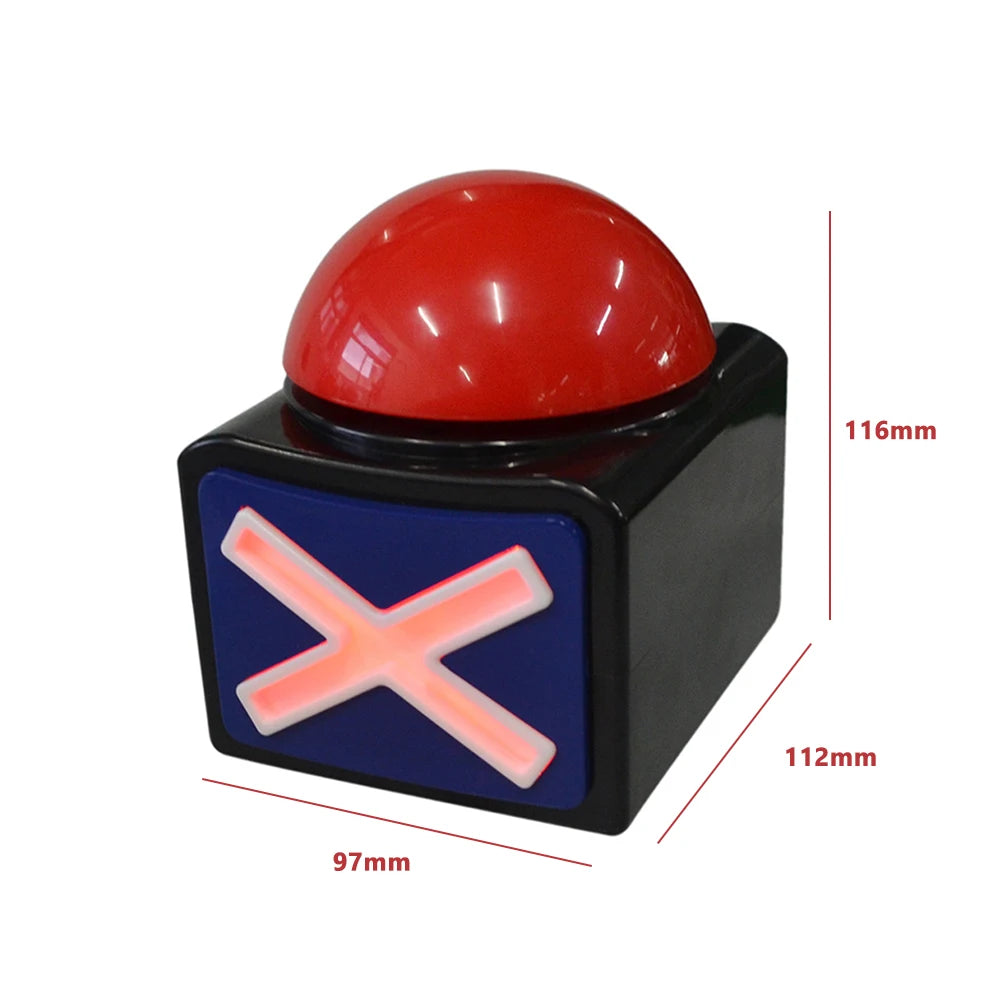 Red Contest Answer Button with Sound and Light Buzzer