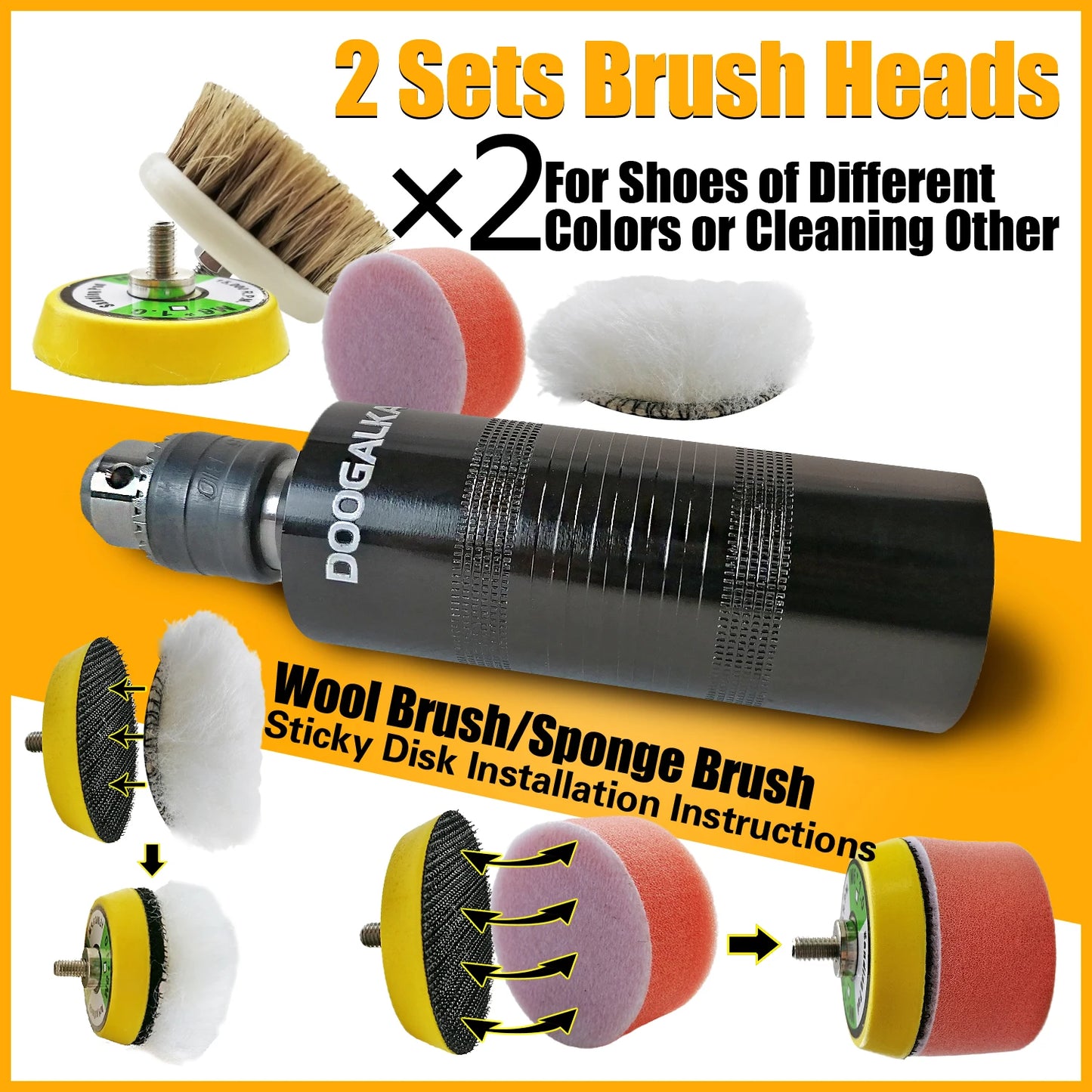 Electric Shoe Polisher Kit