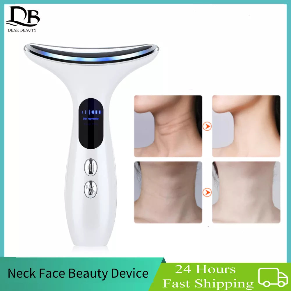 LED Photon Firming Rejuvenating Anti Wrinkle Thin Double Chin Skin Care Facial Massager