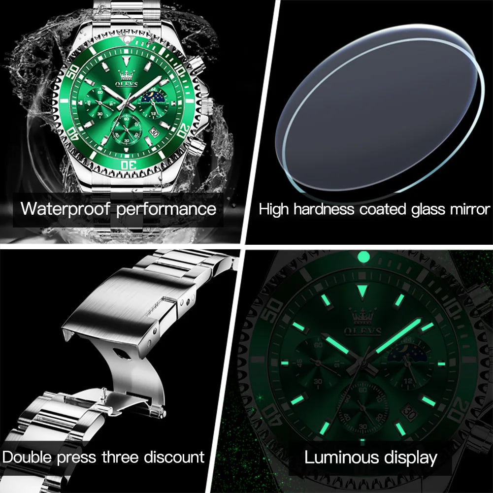 Stainless Steel Waterproof Quartz Wrist Watch