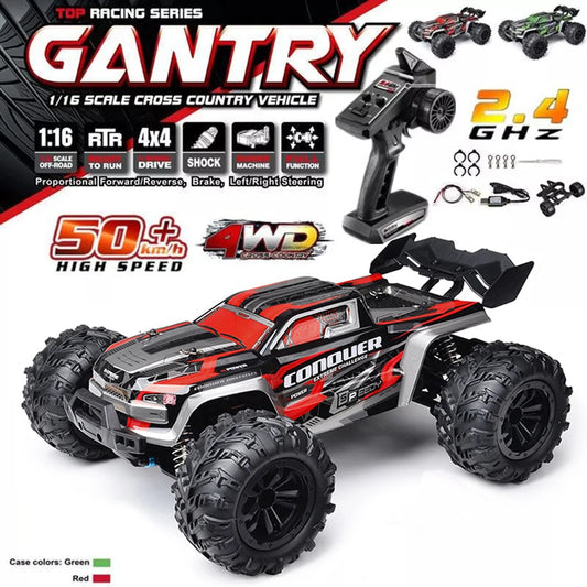 1:16 Scale Large Off Road Monster Truck 50km/h High Speed Remote Control Car 2.4G 4WD