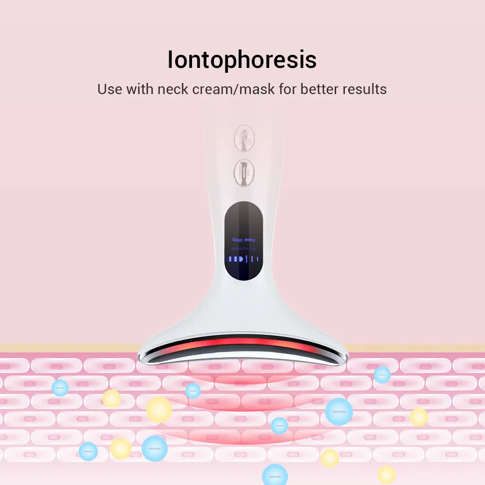 LED Photon Firming Rejuvenating Anti Wrinkle Thin Double Chin Skin Care Facial Massager