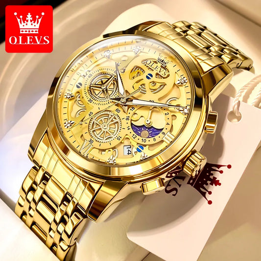 Skeleton Style Waterproof Quartz Watch