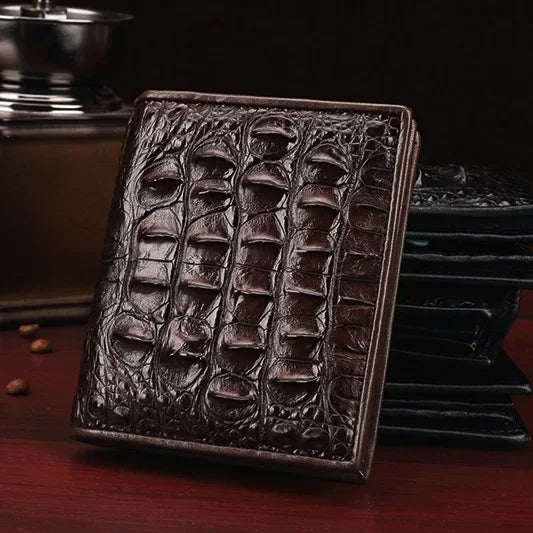 Luxury Genuine Crocodile Leather Skin Bifold Wallet