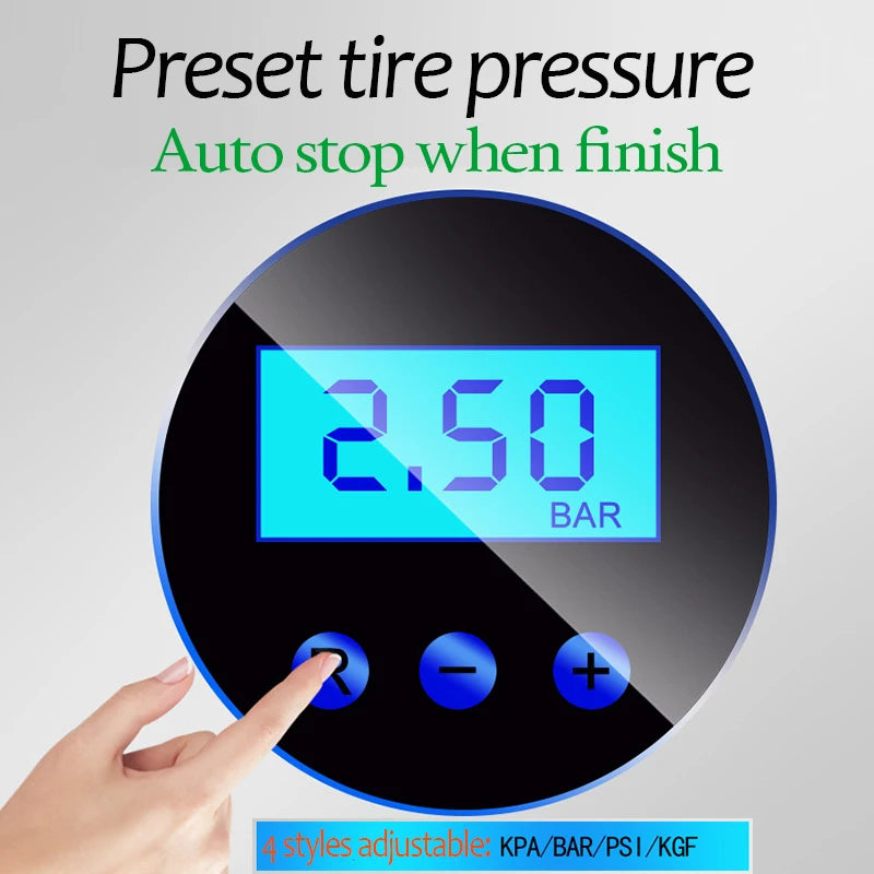 Air Compressor 12V Digital Electric Tire Inflator