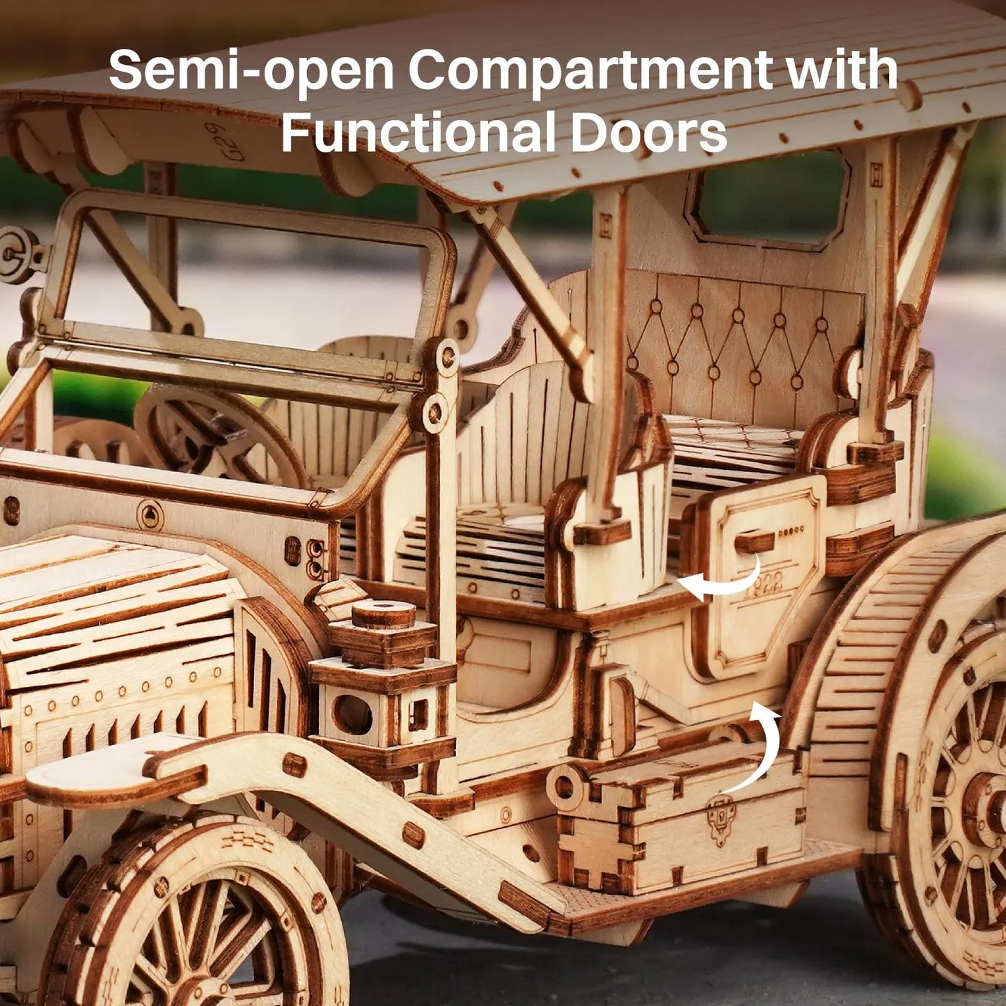 3D Wooden Puzzle Vintage Car