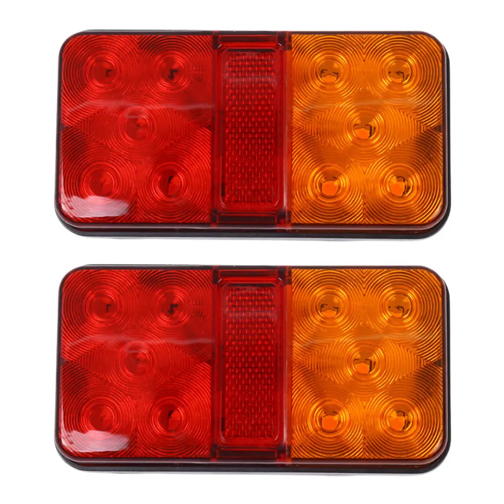 2Pcs 12V LED Waterproof Trailer Tail Light